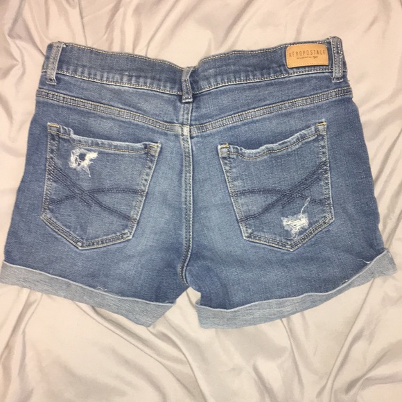 Aeropostale boyfriend midi jean shorts - Picture 3 of 4